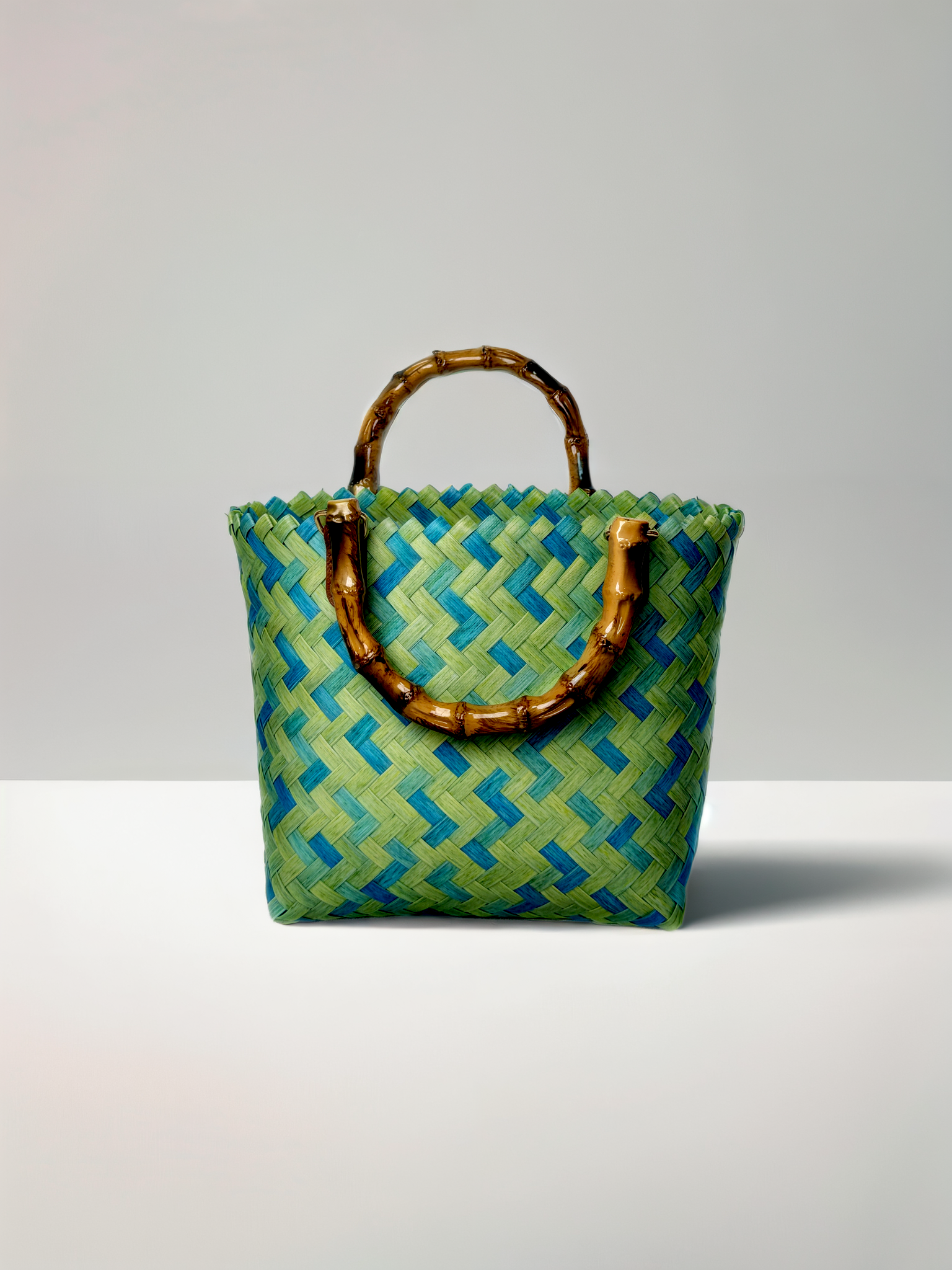 Woven bamboo bag